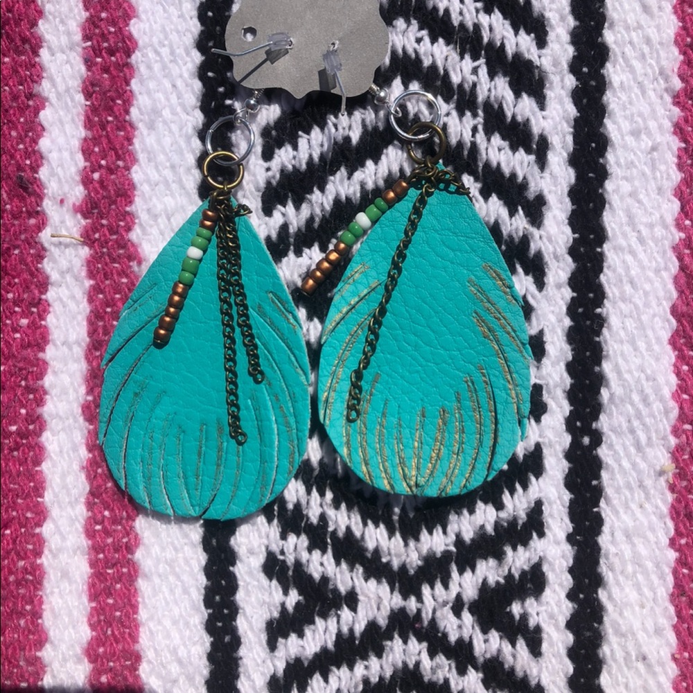 tourqouis dangle earrings